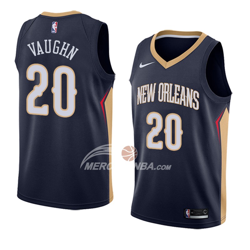 Maglia New Orleans Pelicans Rashad Vaughn Icon 2018 Blu